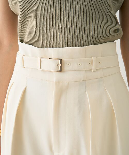 Rouge vif la cle / ルージュ・ヴィフ ラクレ パンツ | 【一部店舗限定】【3サイズ展開】ベルト付きハイウエストタックパンツ | 詳細11