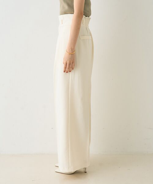 Rouge vif la cle / ルージュ・ヴィフ ラクレ パンツ | 【一部店舗限定】【3サイズ展開】ベルト付きハイウエストタックパンツ | 詳細13