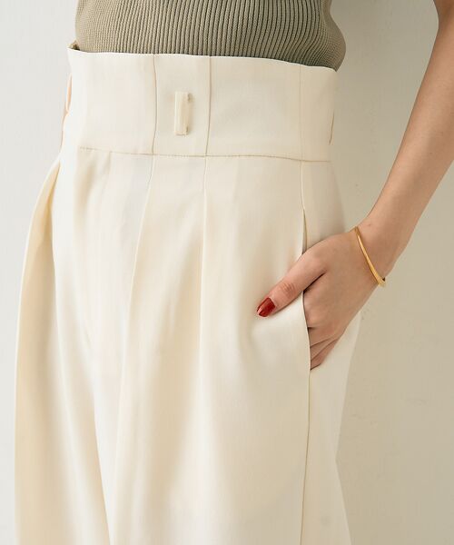 Rouge vif la cle / ルージュ・ヴィフ ラクレ パンツ | 【一部店舗限定】【3サイズ展開】ベルト付きハイウエストタックパンツ | 詳細17