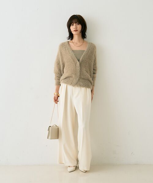 Rouge vif la cle / ルージュ・ヴィフ ラクレ パンツ | 【一部店舗限定】【3サイズ展開】ベルト付きハイウエストタックパンツ | 詳細6