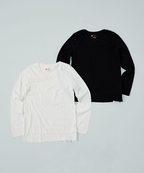 Rouge vif la cle / ルージュ・ヴィフ ラクレ Tシャツ | 【HANES/ヘインズ】【2枚組】クルーネックロングスリーブTシャツ 5.3oz | 詳細7