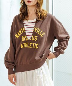 REMI RELIEF/レミレリーフ】別注ハーフzipスウェット