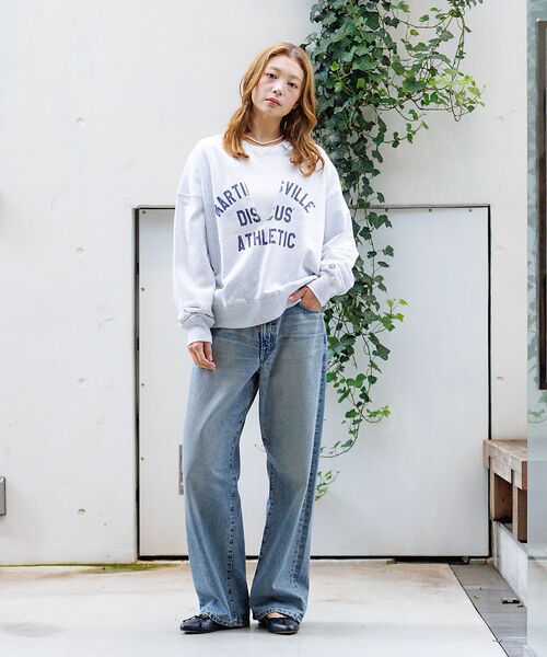 Rouge vif la cle / ルージュ・ヴィフ ラクレ スウェット | 【DISCUS/ディスカス】裏毛スキッパーUネックスウェット/トップス/スウェッ | 詳細5