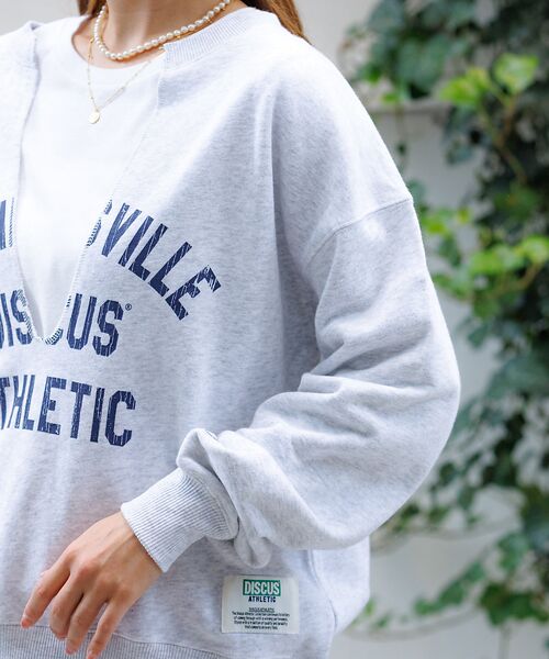 Rouge vif la cle / ルージュ・ヴィフ ラクレ スウェット | 【DISCUS/ディスカス】裏毛スキッパーUネックスウェット/トップス/スウェッ | 詳細14