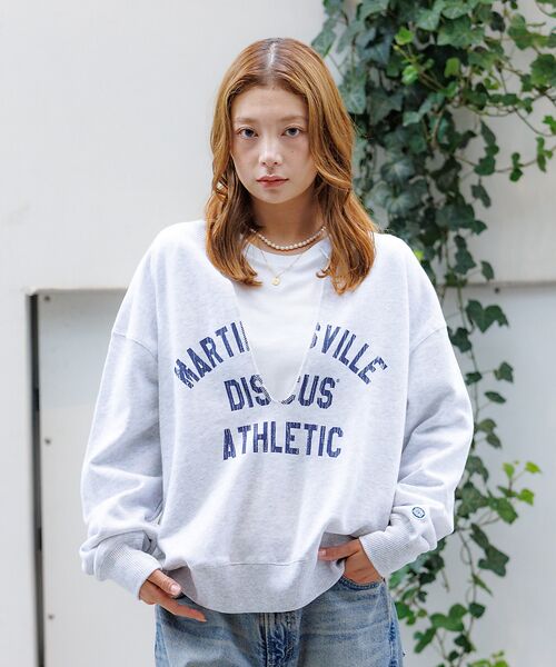 Rouge vif la cle / ルージュ・ヴィフ ラクレ スウェット | 【DISCUS/ディスカス】裏毛スキッパーUネックスウェット/トップス/スウェッ | 詳細7