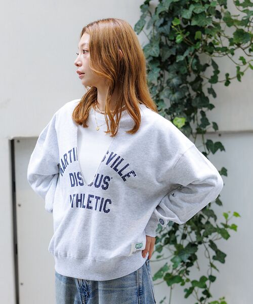 Rouge vif la cle / ルージュ・ヴィフ ラクレ スウェット | 【DISCUS/ディスカス】裏毛スキッパーUネックスウェット/トップス/スウェッ | 詳細9