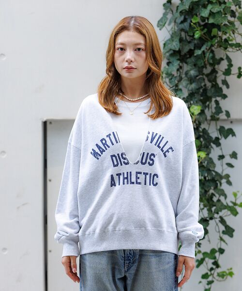 Rouge vif la cle / ルージュ・ヴィフ ラクレ スウェット | 【DISCUS/ディスカス】裏毛スキッパーUネックスウェット/トップス/スウェッ | 詳細10