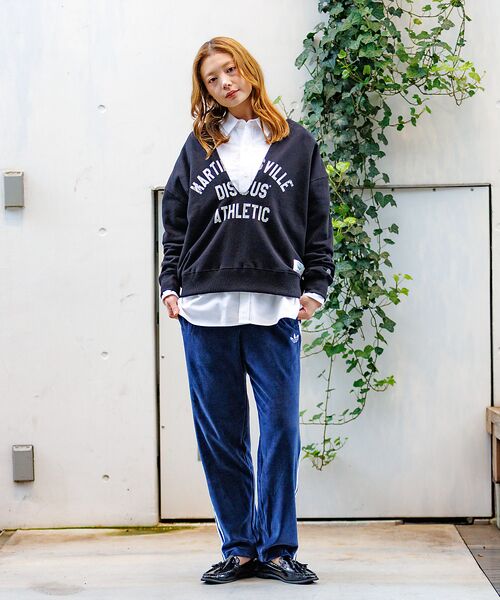 Rouge vif la cle / ルージュ・ヴィフ ラクレ スウェット | 【DISCUS/ディスカス】裏毛スキッパーUネックスウェット/トップス/スウェッ | 詳細18