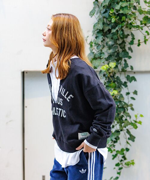 Rouge vif la cle / ルージュ・ヴィフ ラクレ スウェット | 【DISCUS/ディスカス】裏毛スキッパーUネックスウェット/トップス/スウェッ | 詳細21