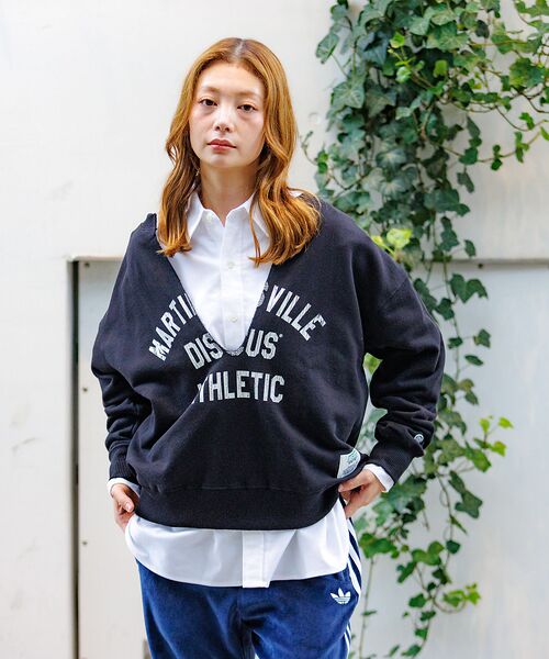 Rouge vif la cle / ルージュ・ヴィフ ラクレ スウェット | 【DISCUS/ディスカス】裏毛スキッパーUネックスウェット/トップス/スウェッ | 詳細22