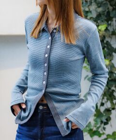 Rouge vif la cle / ルージュ・ヴィフ ラクレ カーディガン・ボレロ | 【Robert P.Miller / ロバートピーミラー】パネルリブカーディガン