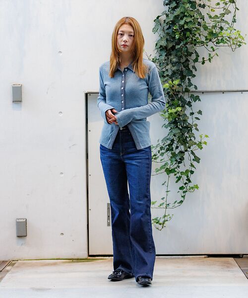 Rouge vif la cle / ルージュ・ヴィフ ラクレ カーディガン・ボレロ | 【Robert P.Miller / ロバートピーミラー】パネルリブカーディガン | 詳細1