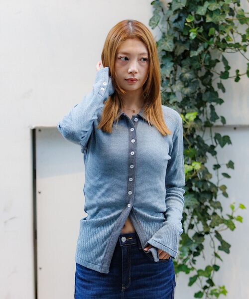 Rouge vif la cle / ルージュ・ヴィフ ラクレ カーディガン・ボレロ | 【Robert P.Miller / ロバートピーミラー】パネルリブカーディガン | 詳細3