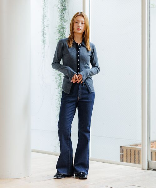 Rouge vif la cle / ルージュ・ヴィフ ラクレ カーディガン・ボレロ | 【Robert P.Miller / ロバートピーミラー】パネルリブカーディガン | 詳細8