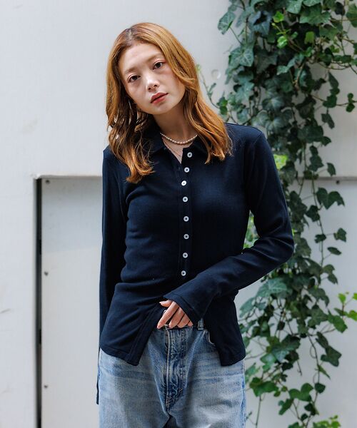 Rouge vif la cle / ルージュ・ヴィフ ラクレ カーディガン・ボレロ | 【Robert P.Miller / ロバートピーミラー】パネルリブカーディガン | 詳細18