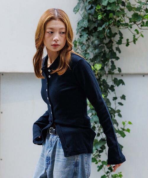 Rouge vif la cle / ルージュ・ヴィフ ラクレ カーディガン・ボレロ | 【Robert P.Miller / ロバートピーミラー】パネルリブカーディガン | 詳細20