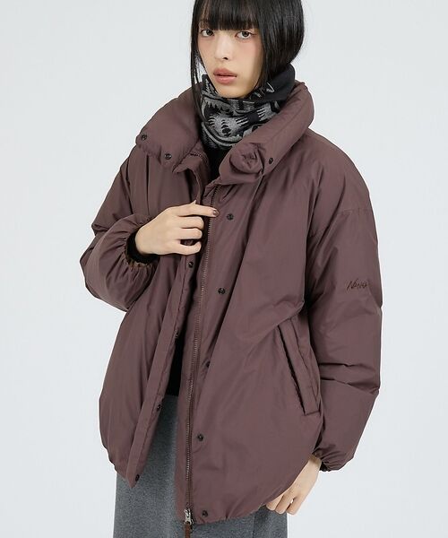 Rouge vif la cle / ルージュ・ヴィフ ラクレ ダウンジャケット・ベスト | 【NANGA / ナンガ】STAND COLLAR DOWN JACKET /（ブラウン）