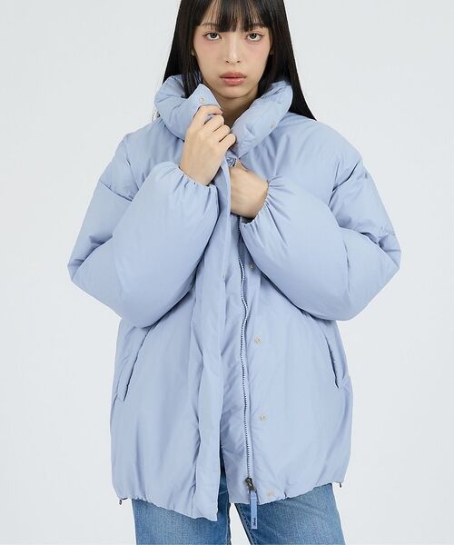 Rouge vif la cle / ルージュ・ヴィフ ラクレ ダウンジャケット・ベスト | 【NANGA / ナンガ】STAND COLLAR DOWN JACKET /（ライトブルー）