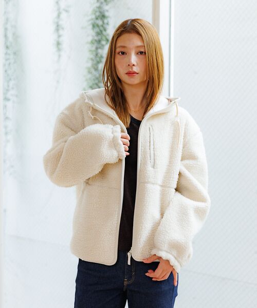 Rouge vif la cle / ルージュ・ヴィフ ラクレ パーカー | 【NANGA / ナンガ】BOA FLEECE ZIP HOODIE / ボアフ | 詳細1