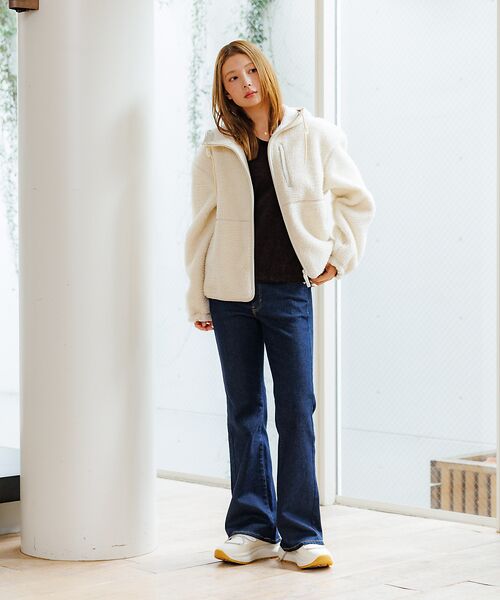 Rouge vif la cle / ルージュ・ヴィフ ラクレ パーカー | 【NANGA / ナンガ】BOA FLEECE ZIP HOODIE / ボアフ | 詳細4