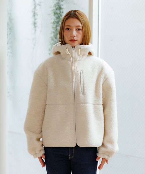 Rouge vif la cle / ルージュ・ヴィフ ラクレ パーカー | 【NANGA / ナンガ】BOA FLEECE ZIP HOODIE / ボアフ | 詳細7