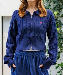 Rouge vif la cle / ルージュ・ヴィフ ラクレ カーディガン・ボレロ | 【BEVERY HILLS P.C/ビバリーヒルズポロクラブ】ケーブル編ポロカー