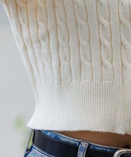 Rouge vif la cle / ルージュ・ヴィフ ラクレ カーディガン・ボレロ | 【BEVERY HILLS P.C/ビバリーヒルズポロクラブ】ケーブル編ポロカー | 詳細19