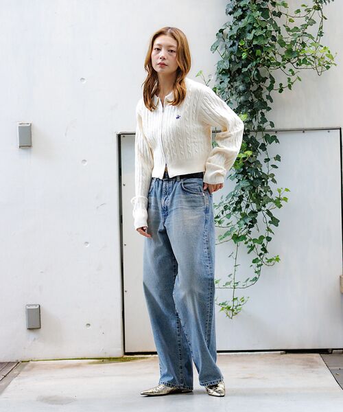 Rouge vif la cle / ルージュ・ヴィフ ラクレ カーディガン・ボレロ | 【BEVERY HILLS P.C/ビバリーヒルズポロクラブ】ケーブル編ポロカー | 詳細11