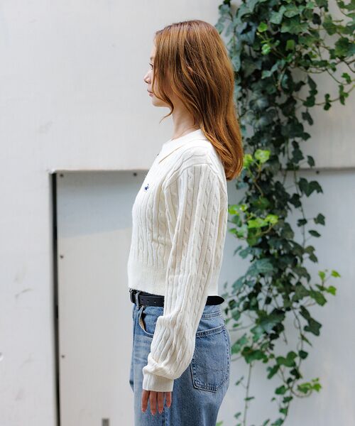 Rouge vif la cle / ルージュ・ヴィフ ラクレ カーディガン・ボレロ | 【BEVERY HILLS P.C/ビバリーヒルズポロクラブ】ケーブル編ポロカー | 詳細13