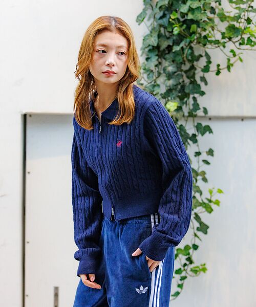 Rouge vif la cle / ルージュ・ヴィフ ラクレ カーディガン・ボレロ | 【BEVERY HILLS P.C/ビバリーヒルズポロクラブ】ケーブル編ポロカー | 詳細22