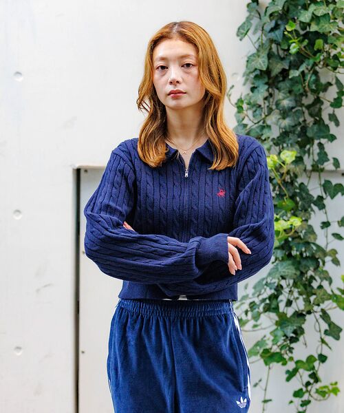 Rouge vif la cle / ルージュ・ヴィフ ラクレ カーディガン・ボレロ | 【BEVERY HILLS P.C/ビバリーヒルズポロクラブ】ケーブル編ポロカー | 詳細24