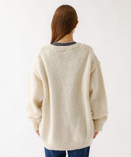 Rouge vif la cle / ルージュ・ヴィフ ラクレ ニット・セーター | 【THRIFTY LOOK/スリフティールック】ハンドニット / "I ♥LA" | 詳細9