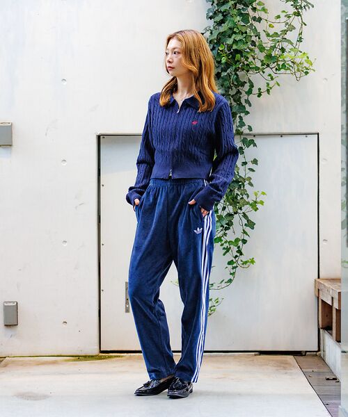 Rouge vif la cle / ルージュ・ヴィフ ラクレ パンツ | 【adidas / アディダス】ベロアトラックパンツ/VELOUR SST PA | 詳細3