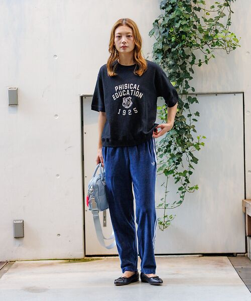 Rouge vif la cle / ルージュ・ヴィフ ラクレ パンツ | 【adidas / アディダス】ベロアトラックパンツ/VELOUR SST PA | 詳細9