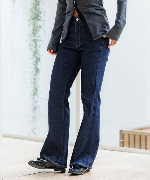 Rouge vif la cle / ルージュ・ヴィフ ラクレ デニムパンツ | 【SOMETHING/サムシング】BODYFIRE FLARE/フレアデニムパン | 詳細3