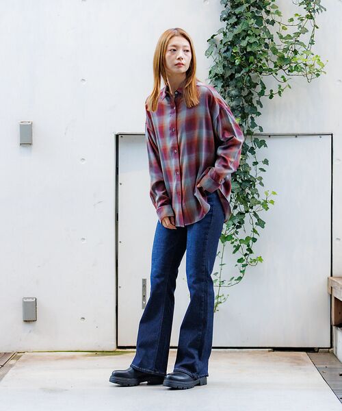 Rouge vif la cle / ルージュ・ヴィフ ラクレ デニムパンツ | 【SOMETHING/サムシング】BODYFIRE FLARE/フレアデニムパン | 詳細17