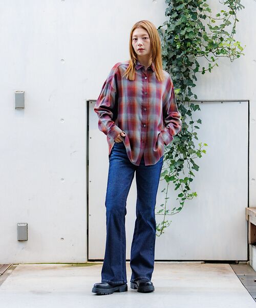 Rouge vif la cle / ルージュ・ヴィフ ラクレ デニムパンツ | 【SOMETHING/サムシング】BODYFIRE FLARE/フレアデニムパン | 詳細19