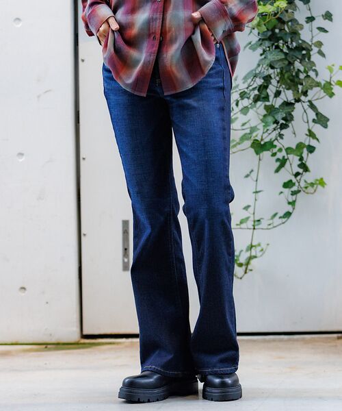 Rouge vif la cle/ルージュ・ヴィフ ラクレ 【SOMETHING/サムシング】BODYFIRE FLARE/フレアデニム暖/ インディゴ 26 Rouge vif la cle/ルージュ・ヴィフ ラクレ 【SOMETHING/サムシング】BODYFIRE FLARE/フレアデニム暖/ インディゴ 26