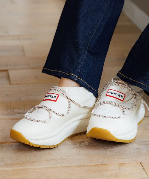 Rouge vif la cle/ルージュ・ヴィフ ラクレ 【HUNTER/ハンター】厚底スリッポン/SLIPON TRAINER/厚底/ス オフホワイト 22