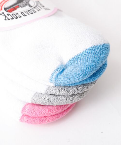 Rouge vif la cle / ルージュ・ヴィフ ラクレ ソックス | 【THE RAILROAD SOCK/レイルロードソック】3組ソックス/ホワイト | 詳細7