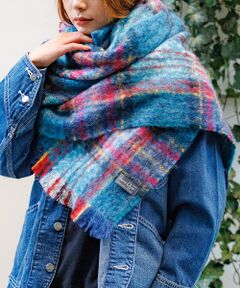 Rouge vif la cle / ルージュ・ヴィフ ラクレ マフラー・ショール・スヌード・ストール | 【Pierre Quioc / ピエールキオック】モヘア混チェックストール /