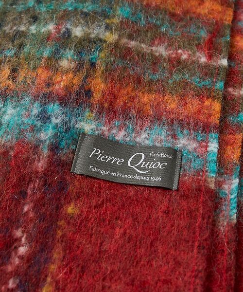Rouge vif la cle / ルージュ・ヴィフ ラクレ マフラー・ショール・スヌード・ストール | 【Pierre Quioc / ピエールキオック】モヘア混チェックストール / | 詳細2