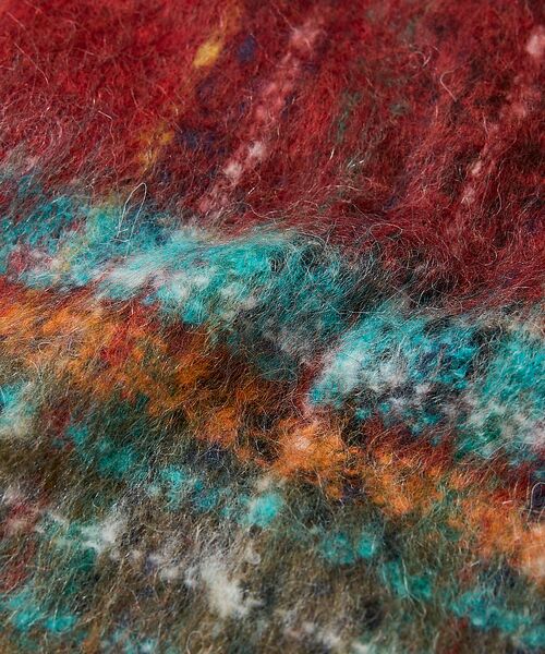 Rouge vif la cle / ルージュ・ヴィフ ラクレ マフラー・ショール・スヌード・ストール | 【Pierre Quioc / ピエールキオック】モヘア混チェックストール / | 詳細3