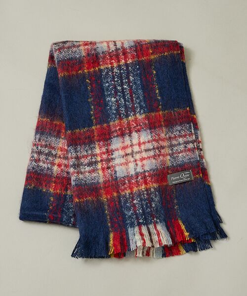 Rouge vif la cle / ルージュ・ヴィフ ラクレ マフラー・ショール・スヌード・ストール | 【Pierre Quioc / ピエールキオック】モヘア混チェックストール / | 詳細5