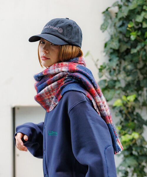 Rouge vif la cle / ルージュ・ヴィフ ラクレ マフラー・ショール・スヌード・ストール | 【Pierre Quioc / ピエールキオック】モヘア混チェックストール / | 詳細8