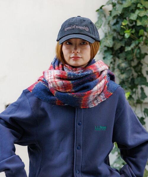 Rouge vif la cle / ルージュ・ヴィフ ラクレ マフラー・ショール・スヌード・ストール | 【Pierre Quioc / ピエールキオック】モヘア混チェックストール / | 詳細9