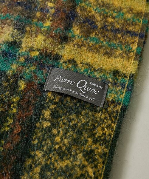 Rouge vif la cle / ルージュ・ヴィフ ラクレ マフラー・ショール・スヌード・ストール | 【Pierre Quioc / ピエールキオック】モヘア混チェックストール / | 詳細15