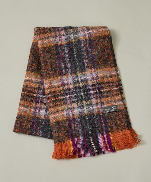 Rouge vif la cle / ルージュ・ヴィフ ラクレ マフラー・ショール・スヌード・ストール | 【Pierre Quioc / ピエールキオック】モヘア混チェックストール / | 詳細21