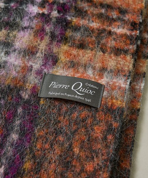 Rouge vif la cle / ルージュ・ヴィフ ラクレ マフラー・ショール・スヌード・ストール | 【Pierre Quioc / ピエールキオック】モヘア混チェックストール / | 詳細22