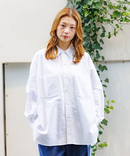 Rouge vif la cle / ルージュ・ヴィフ ラクレ シャツ・ブラウス | 【Le Melange/ル・メランジュ】オーバーサイズシャツ/#8543203/ | 詳細3